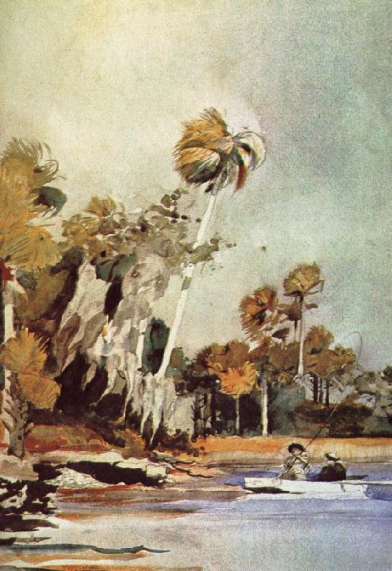 Winslow Homer Fishing Spain oil painting art
